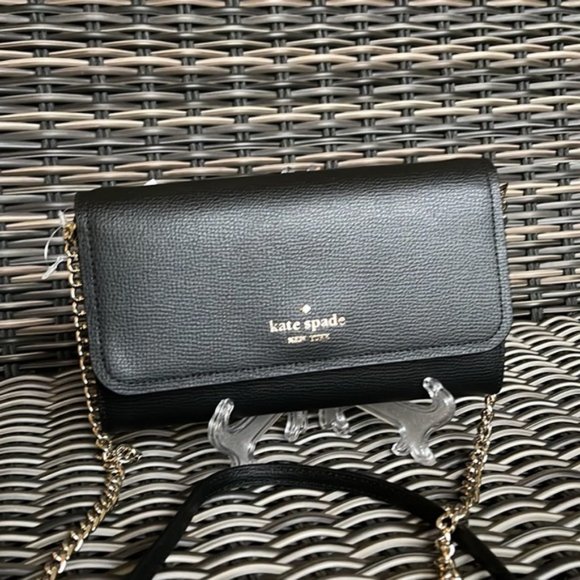 kate spade Handbags - Kate Spade Chain Wallet Crossbody Clutch Black
